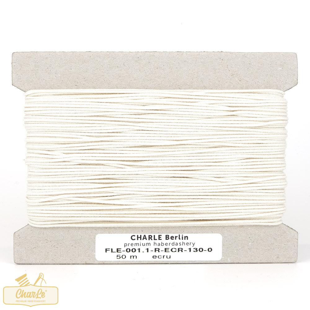 ORGANIC CORD ELASTIC 1.1 MM | Ecru