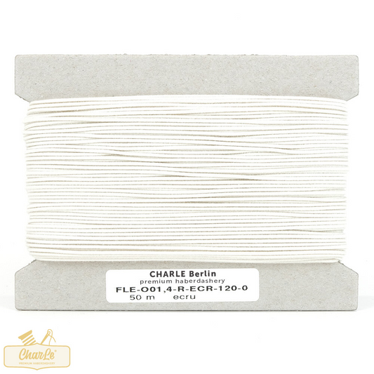 ORGANIC CORD ELASTIC 1.4MM | Ecru