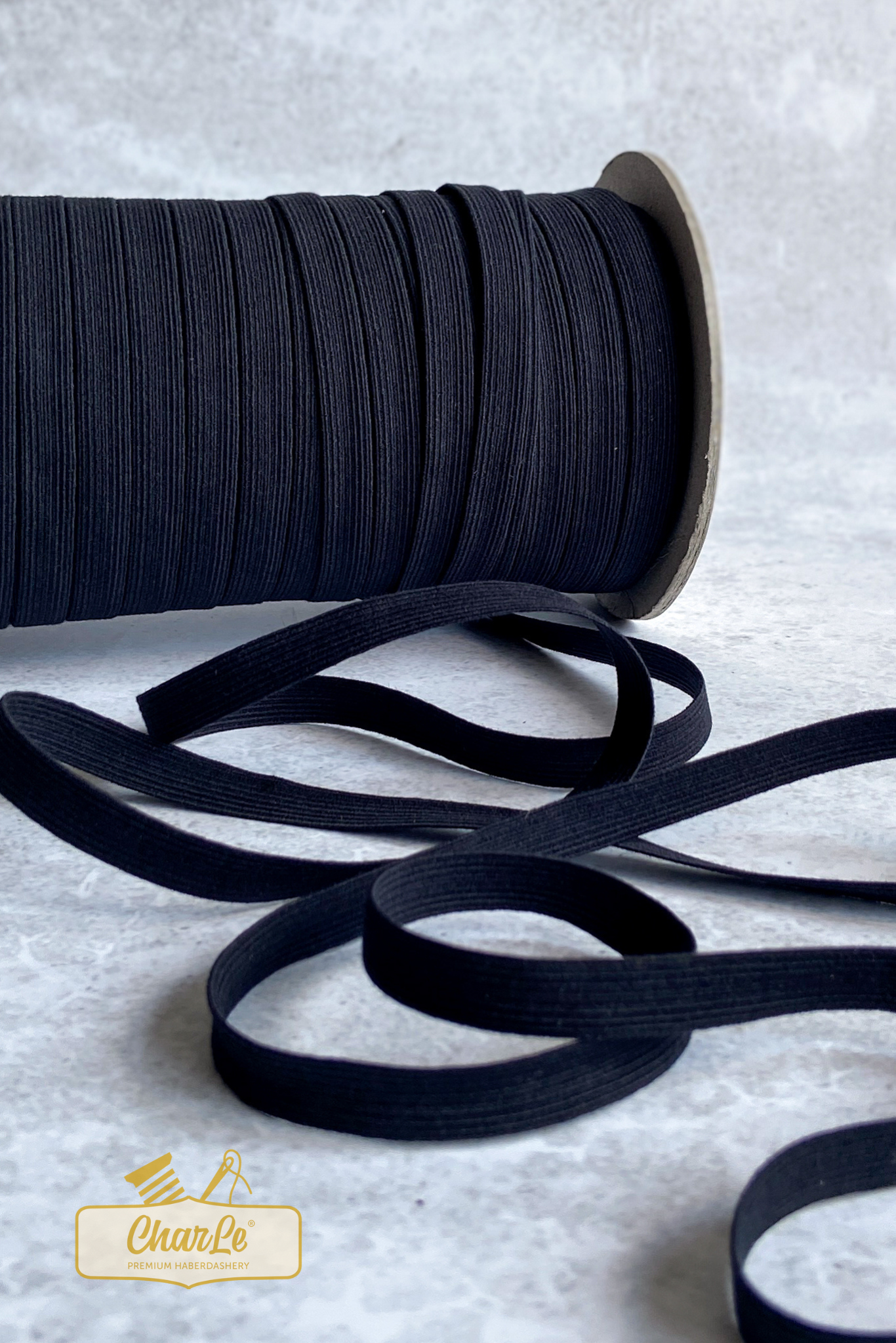 ORGANIC ELASTIC 10 MM | Black