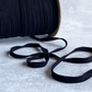 ORGANIC DOUBLE FLEECE ELASTIC 11 MM | Black