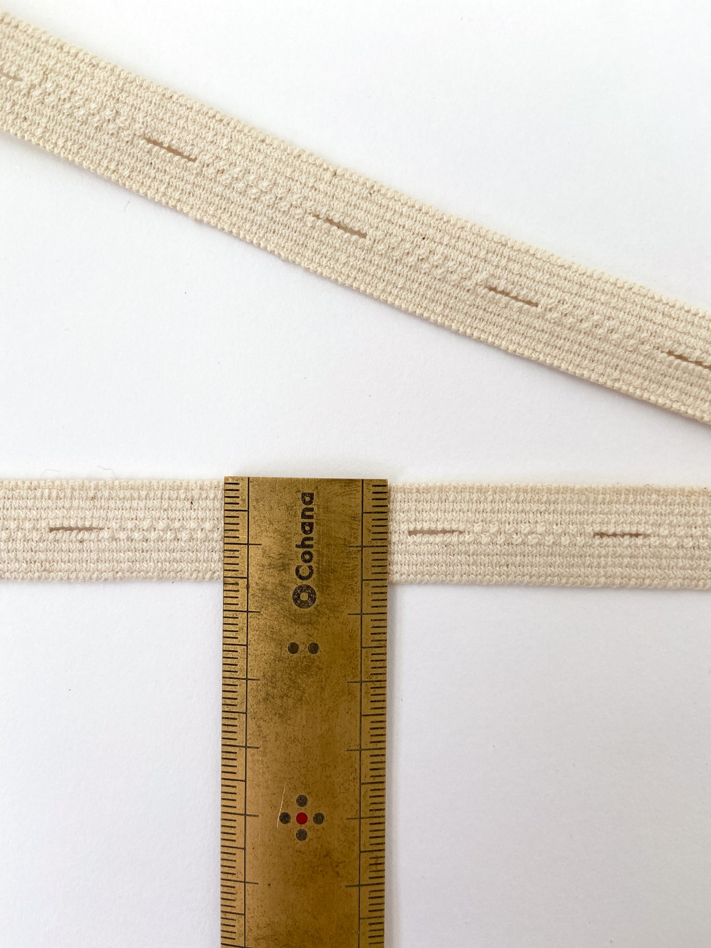 ORGANIC BUTTONHOLE ELASTIC 15MM | Ecru