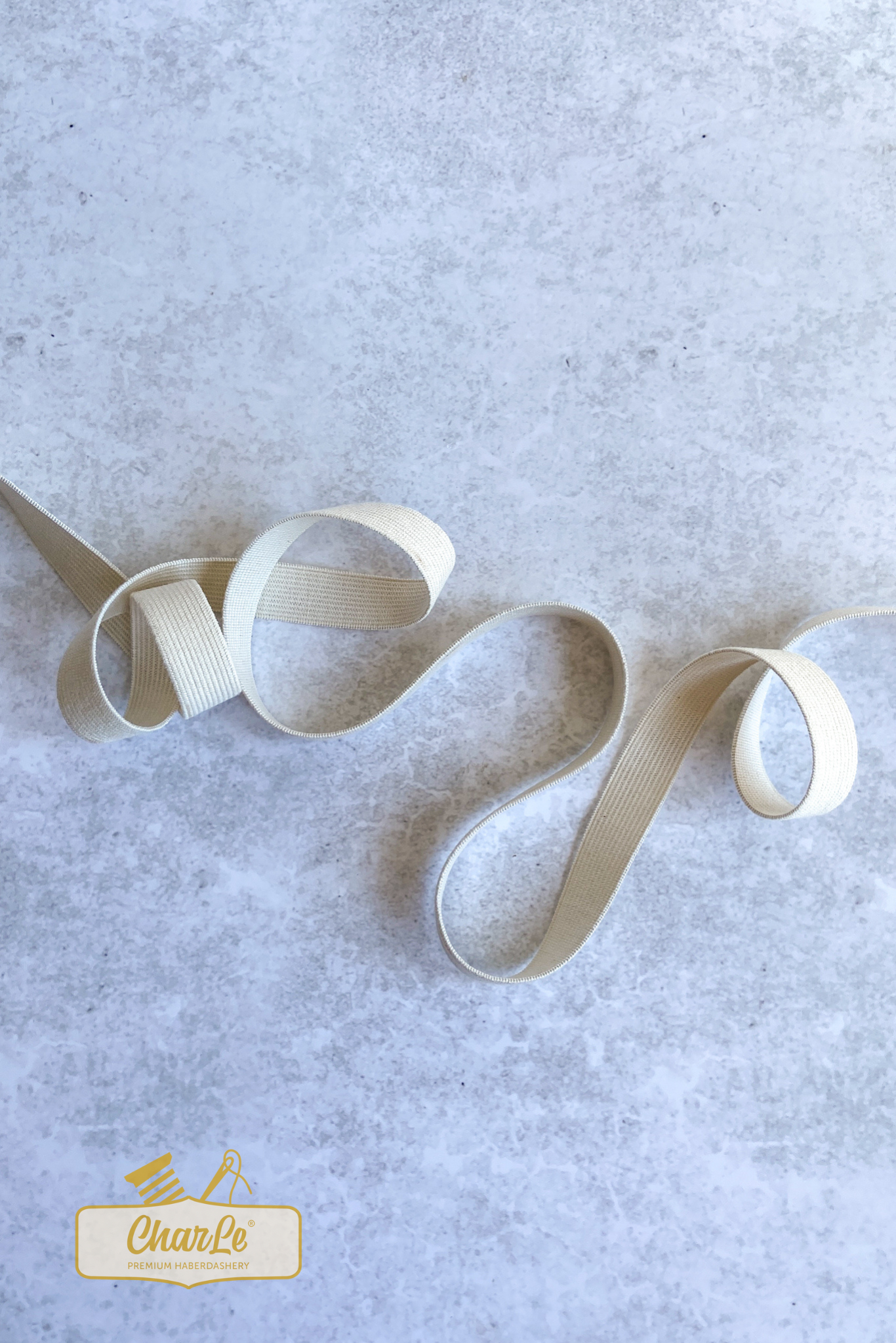 ORGANIC ELASTIC 18 MM | Ecru