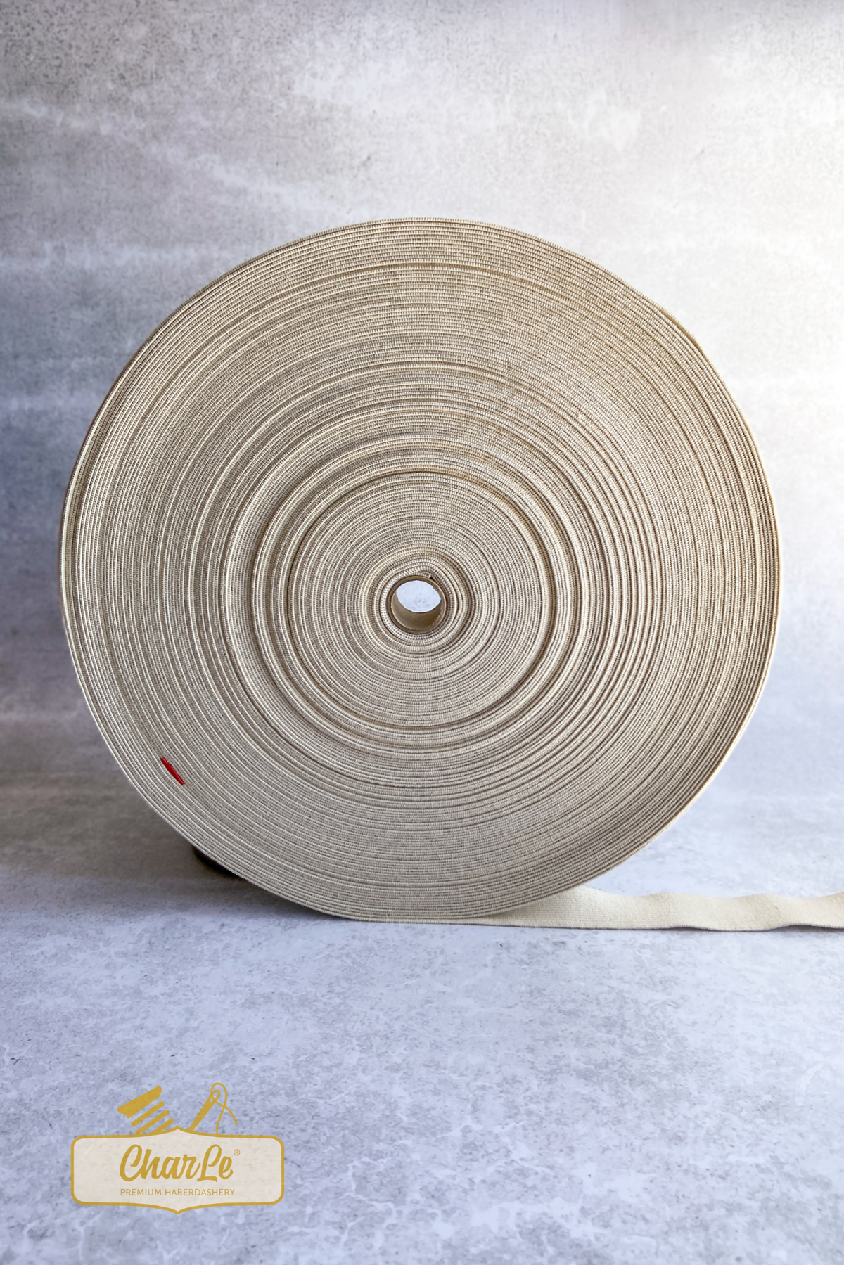 ORGANIC ELASTIC 28MM | Ecru – Paper Scissors Cloth