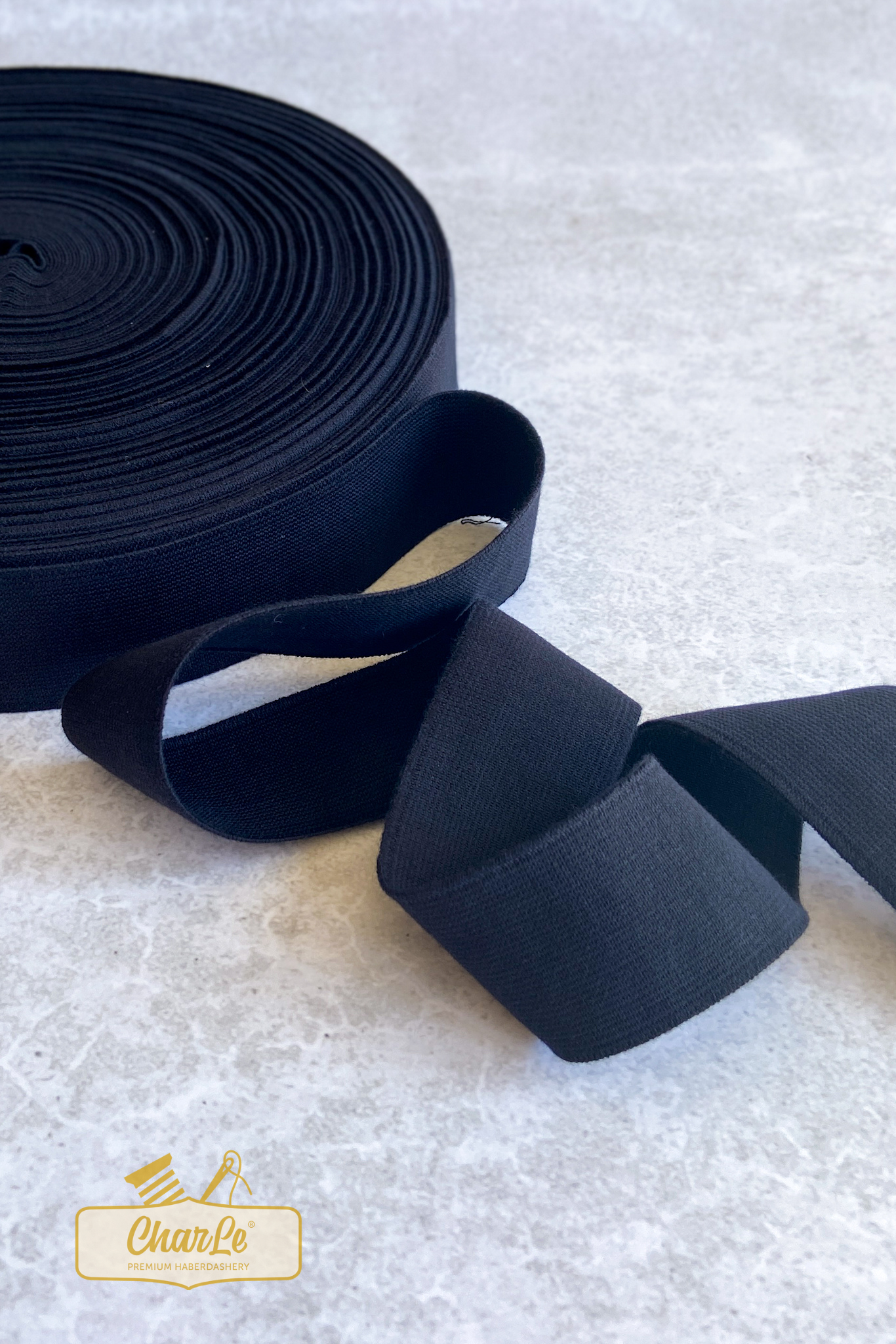 ORGANIC ELASTIC 40 MM | Black - Light