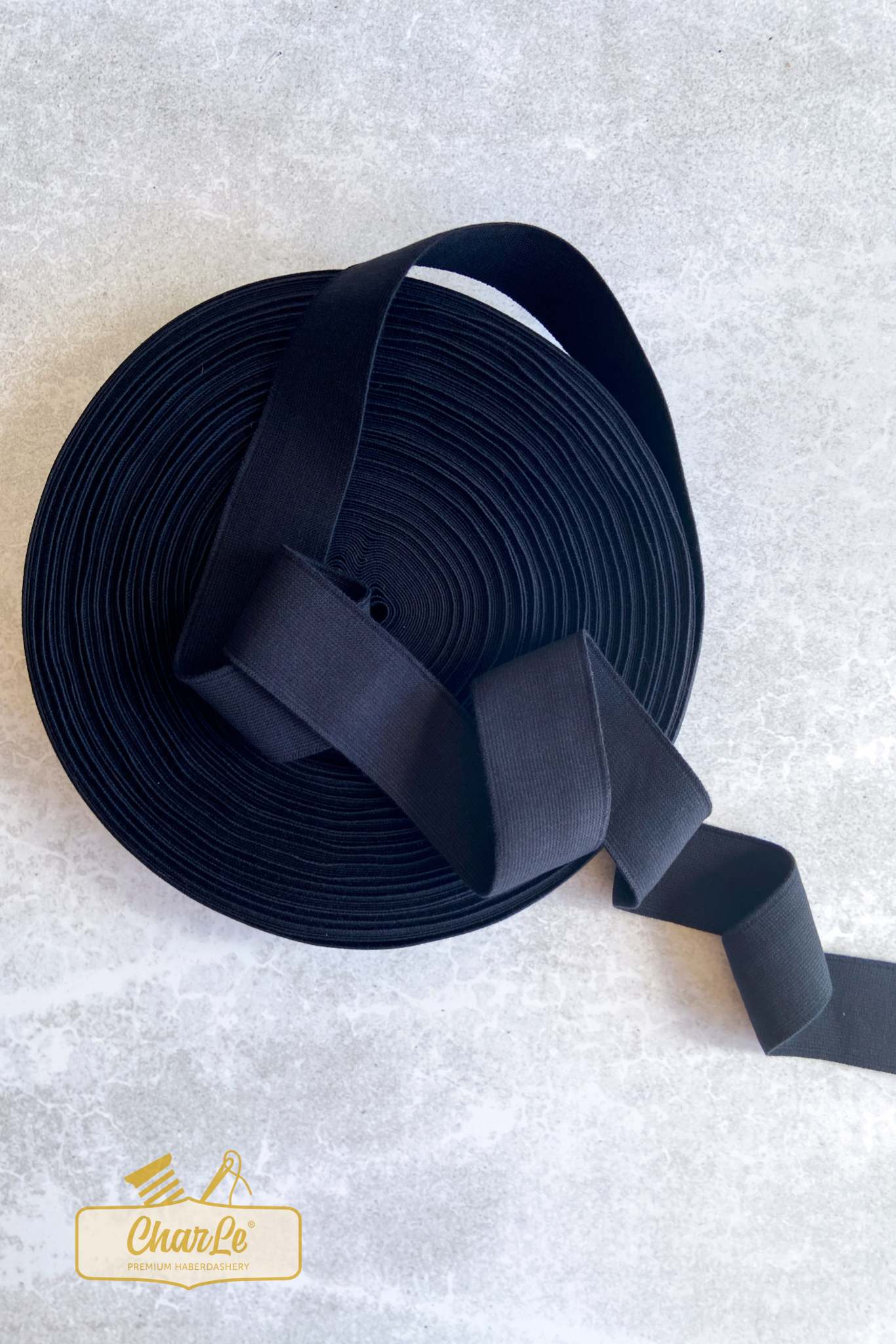 ORGANIC ELASTIC 40 MM | Black - Light