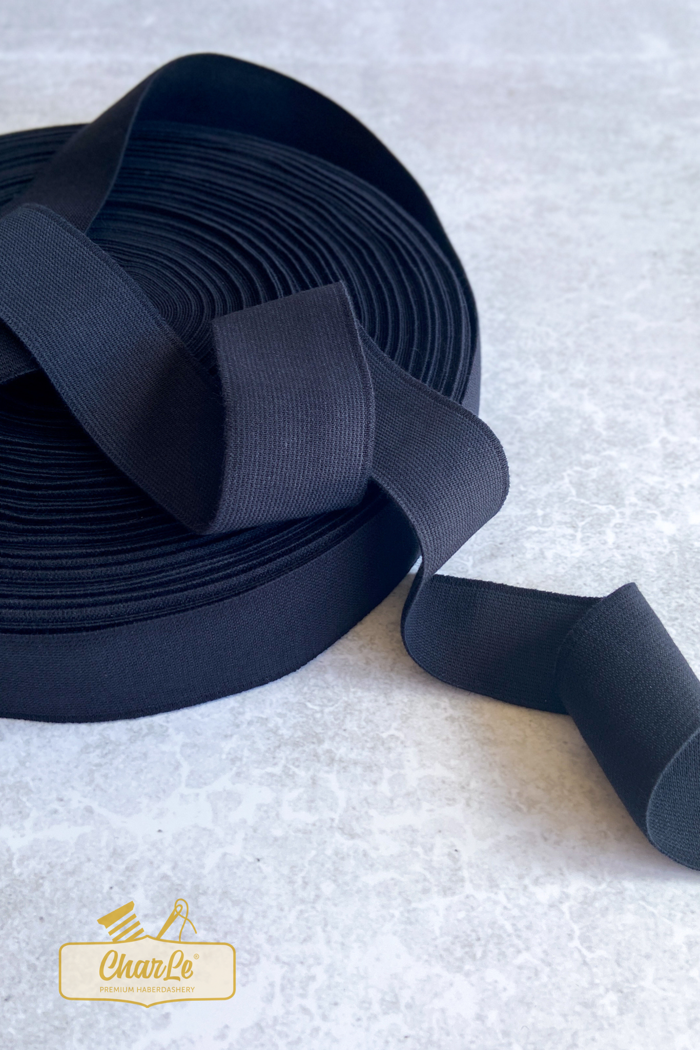 ORGANIC ELASTIC 40 MM | Black - Light