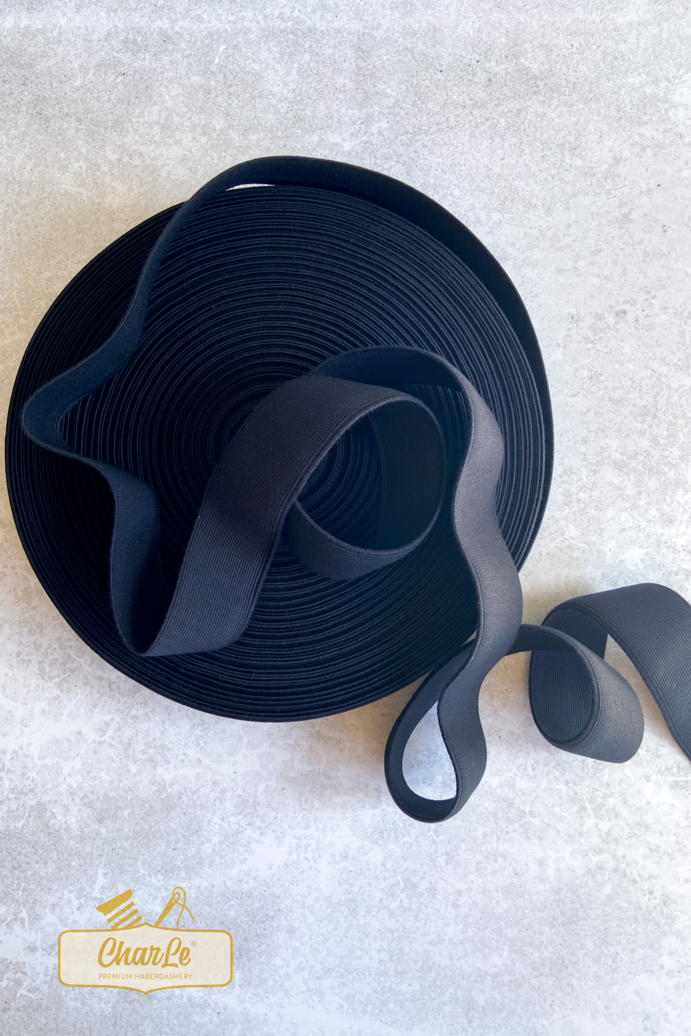 ORGANIC ELASTIC 40 MM | Black - Strong