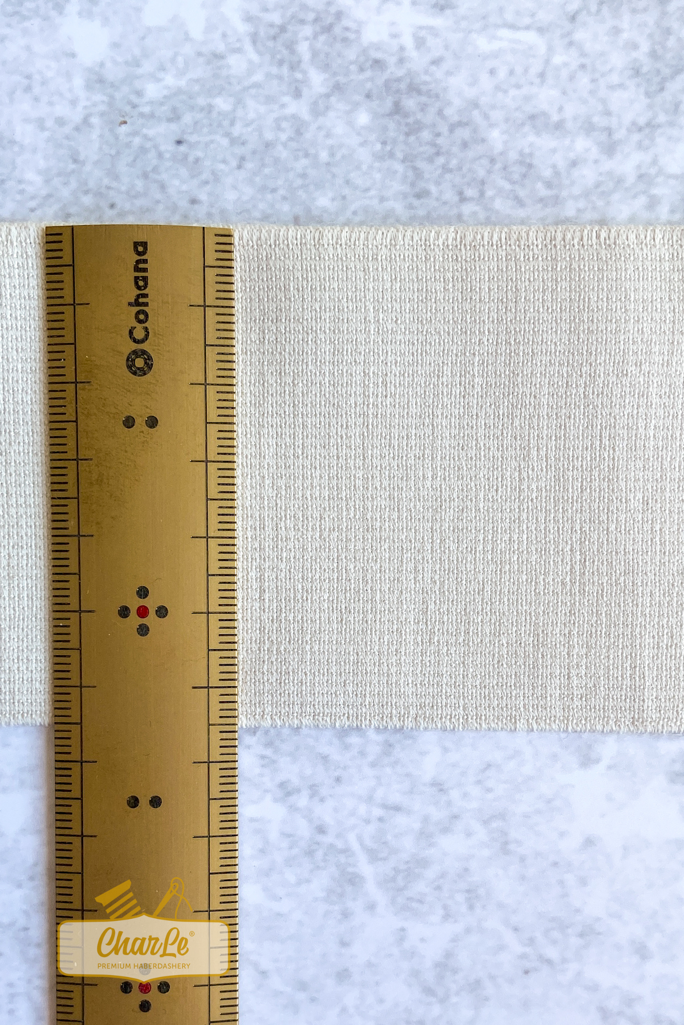 ORGANIC ELASTIC 65 MM | Ecru