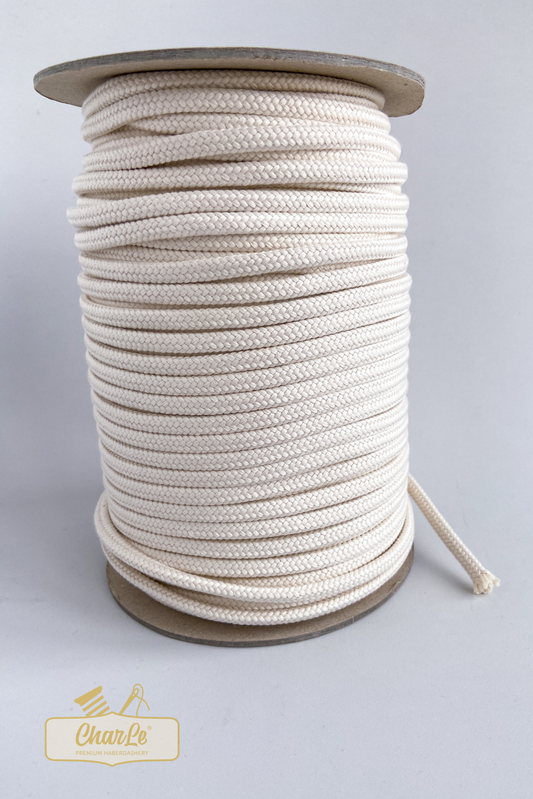 ORGANIC COTTON CORD 7 MM | Ecru