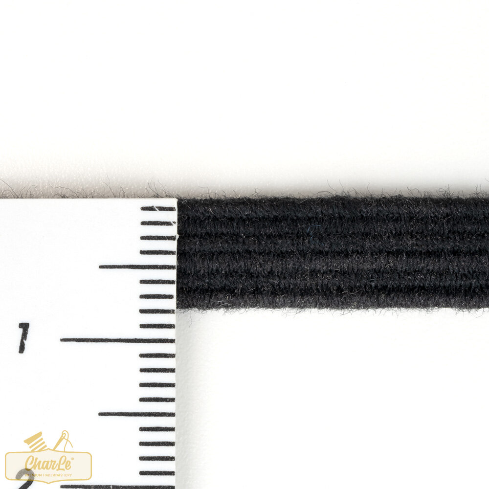 ORGANIC ELASTIC 8MM | Black
