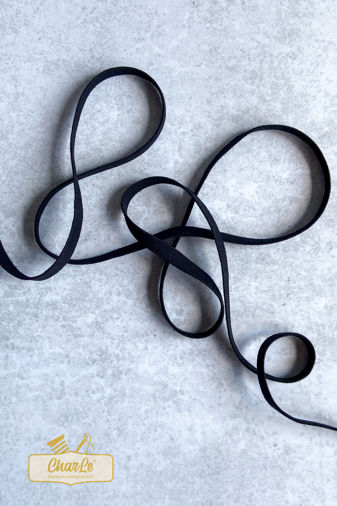 ORGANIC ELASTIC 9.5 MM | Black - Strong