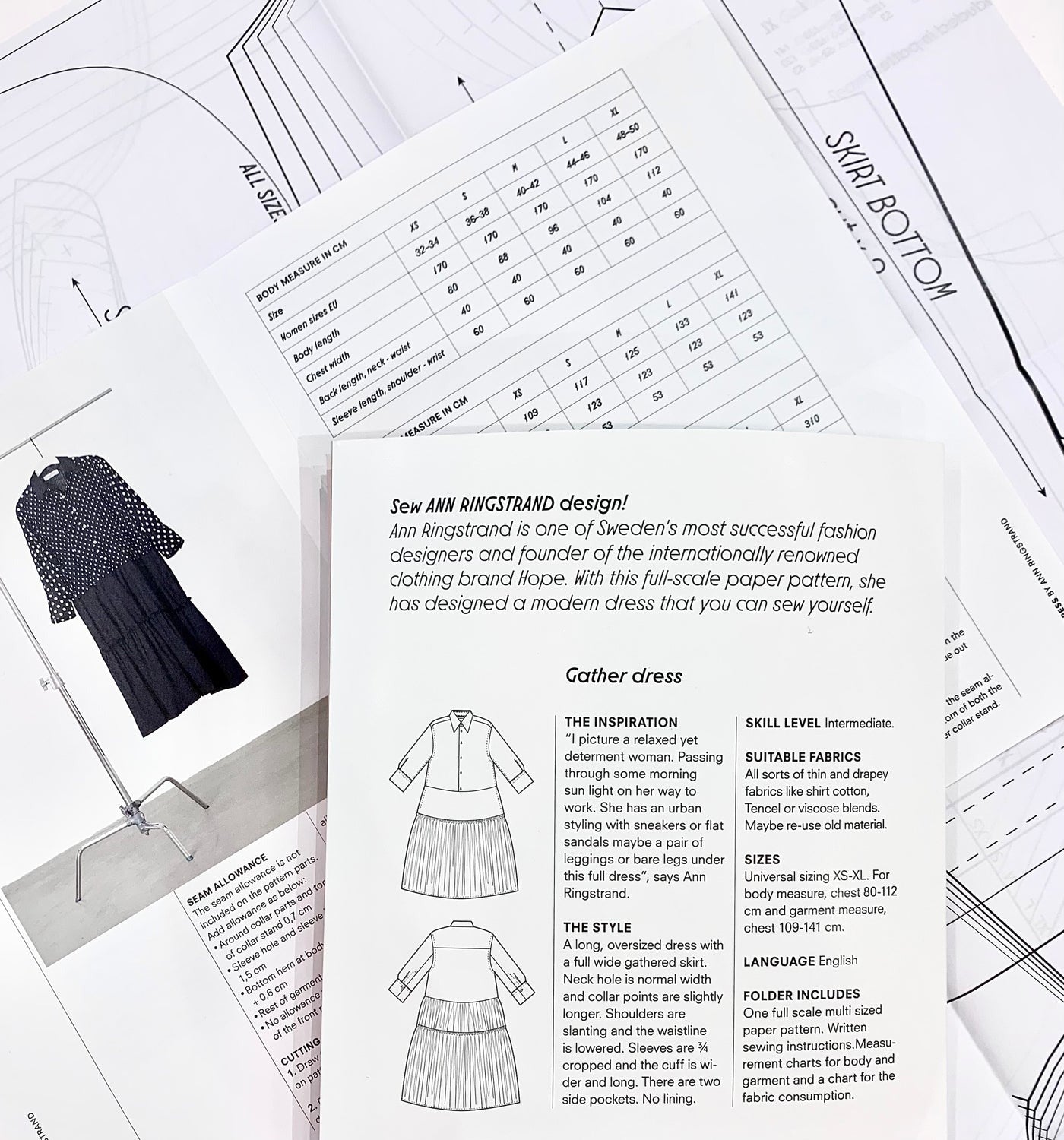 GATHER DRESS | Paper Sewing Pattern