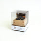 Square wooden cohana pin cushion in clear packaging case