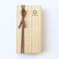 Cohana wooden presentation box with brown ribbon