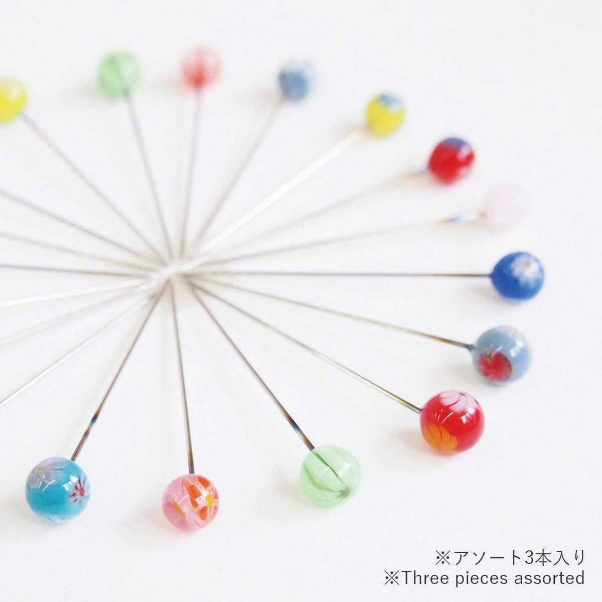 TOMBO-DAMA SEWING PINS | Assorted Glass