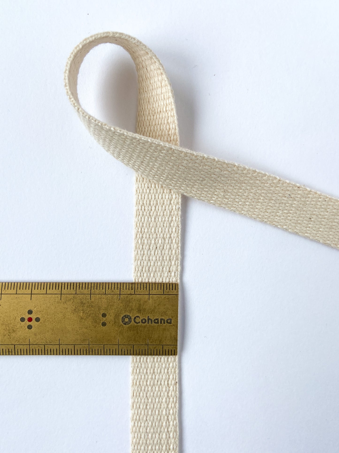 ORGANIC COTTON STRAP 15MM | Ecru