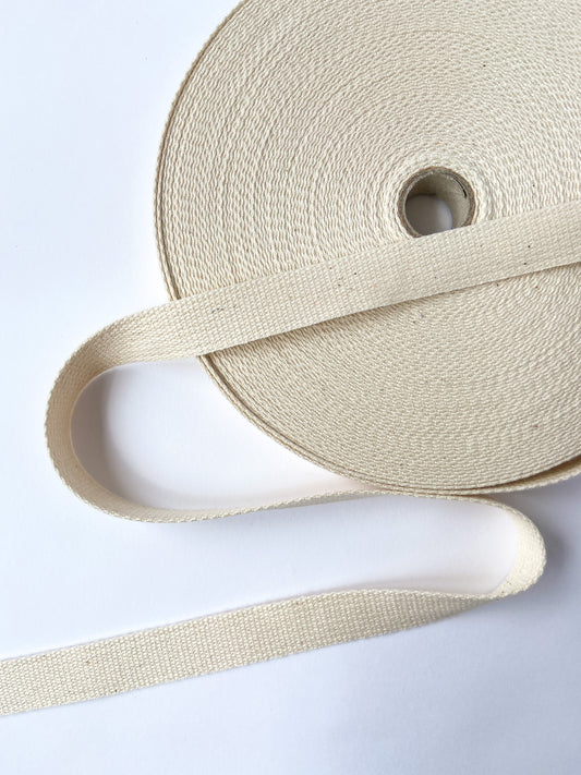 ORGANIC COTTON STRAP 20MM | Ecru