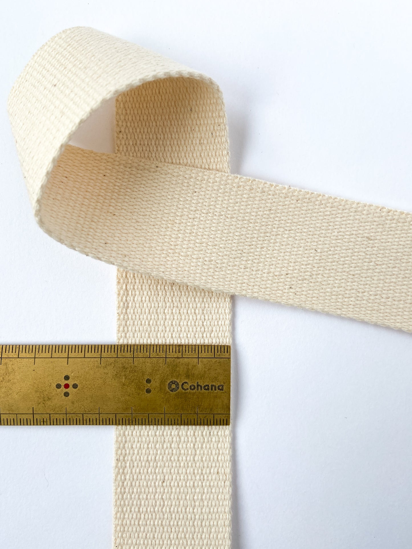 ORGANIC COTTON STRAP 35MM | Ecru
