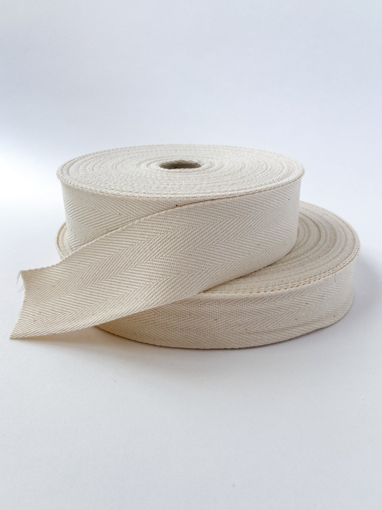 ORGANIC COTTON TWILL TAPE 30MM | Ecru