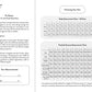 A printed sizing guide sheet for the Amalie wrap dress by The Modern Sewing Co. with fit notes, a body measurement chart in UK sizes, and a finished garment measurement chart.