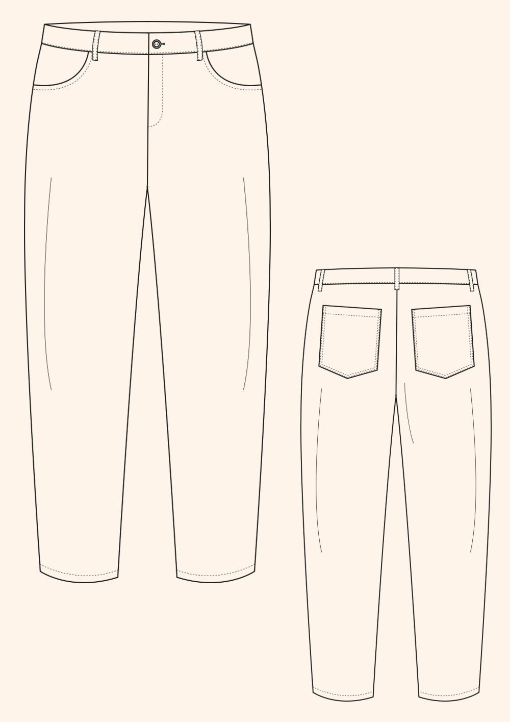 WORKER TROUSERS (MENS) | PDF Pattern