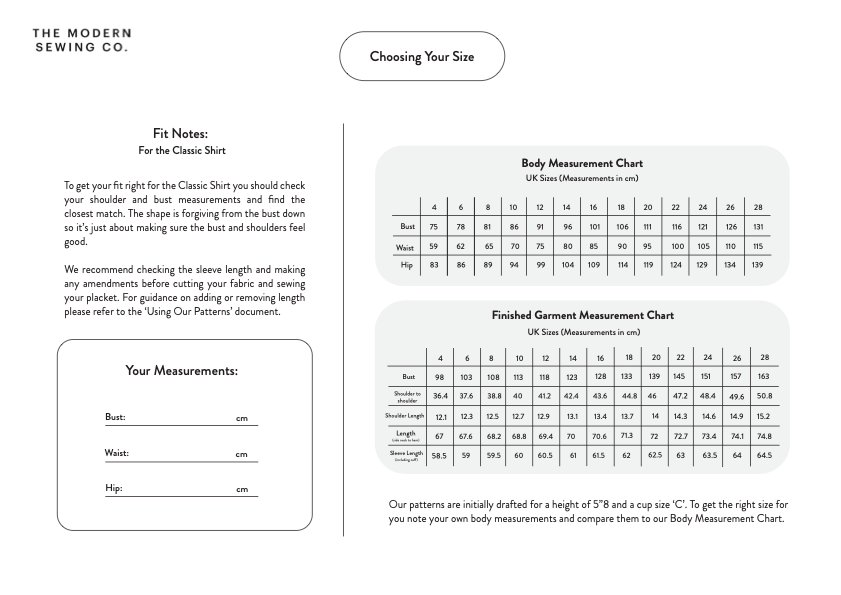 CLASSIC SHIRT | PDF Pattern