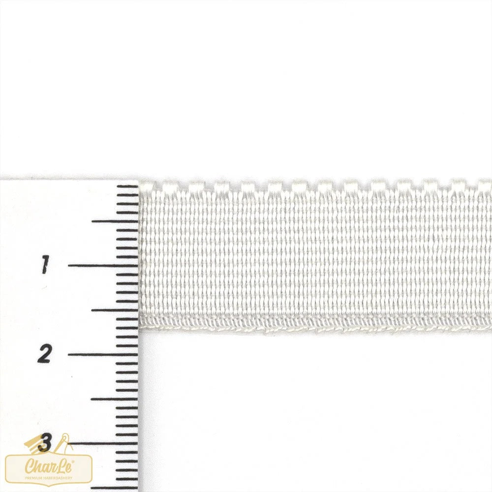 TENCEL™ PICOT EDGE ELASTIC 17MM | White