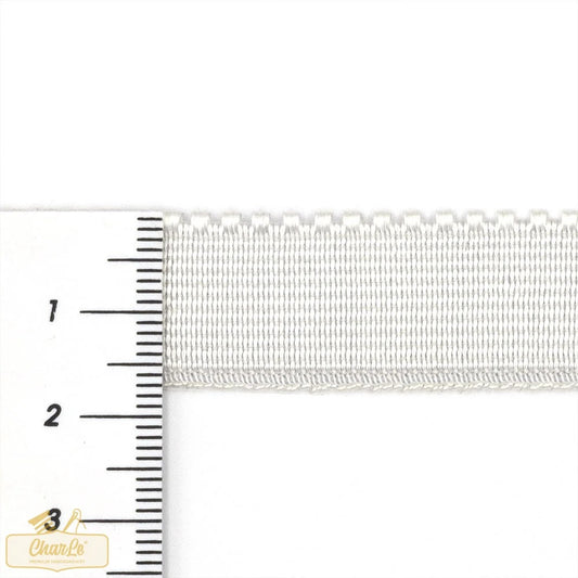 TENCEL™ PICOT EDGE ELASTIC 17MM | White
