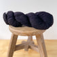 BC GARN Bio Balance Organic cotton and organic wool blend knitting yarn in black 4ply