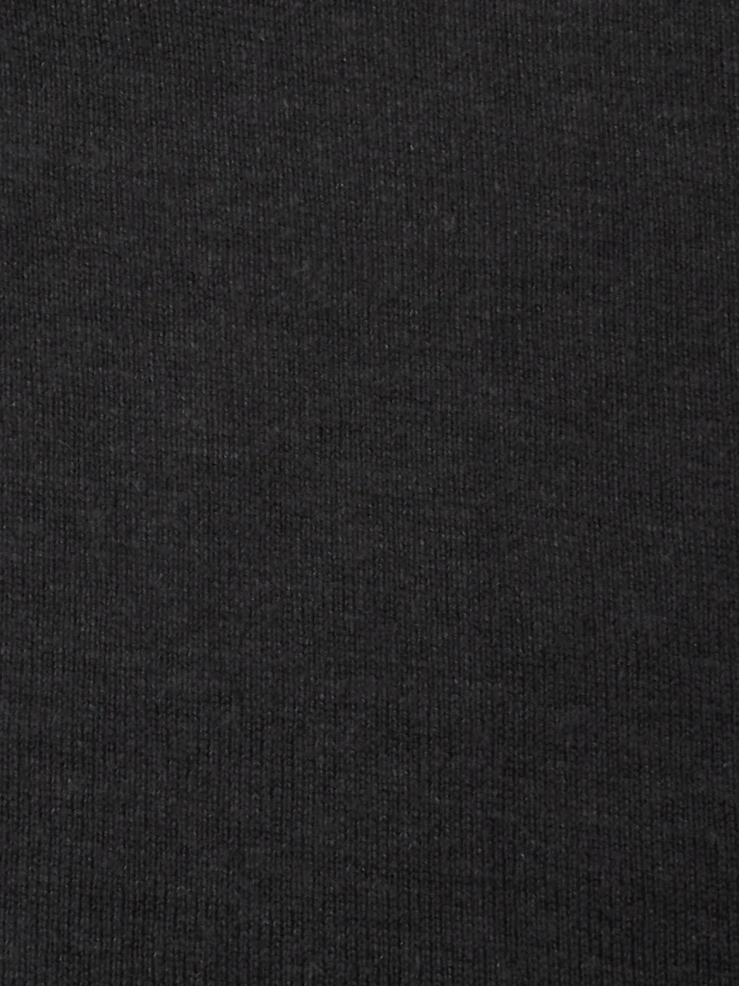 Ultra close of hemp and lyocell jersey knit fabric in black