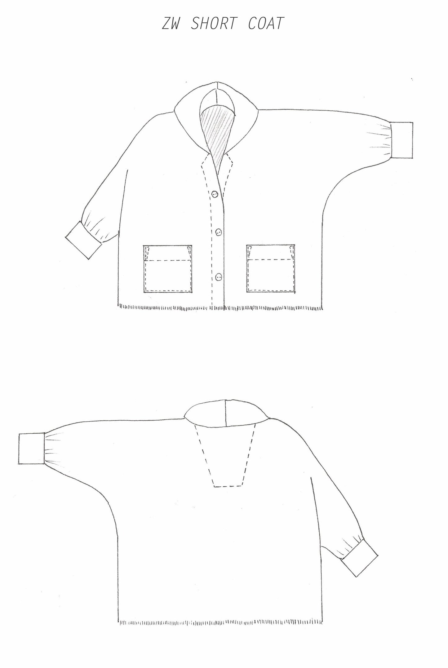 ZERO WASTE COAT | PDF Sewing Pattern