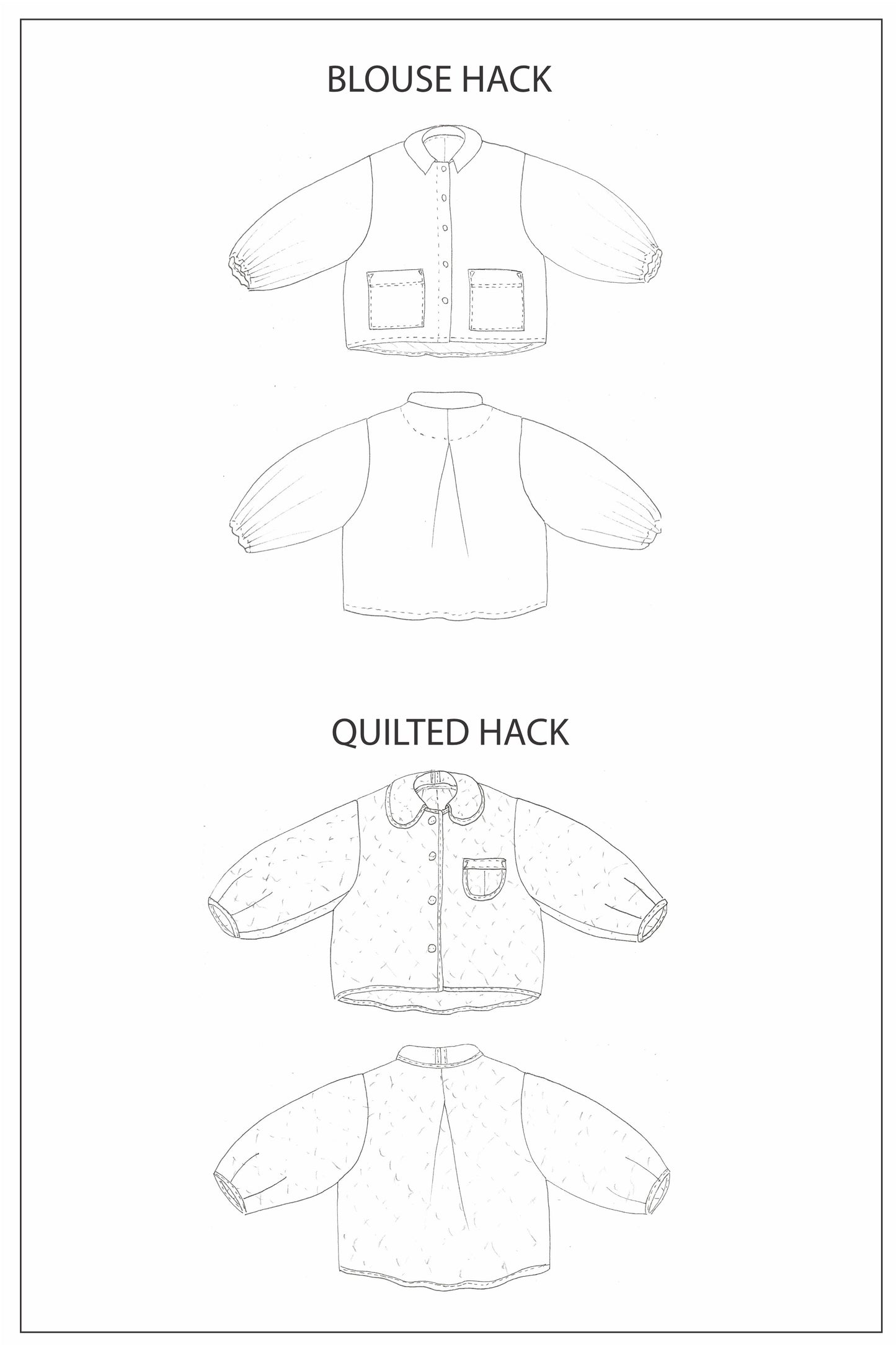 ZERO WASTE BELL JACKET | PDF Sewing Pattern