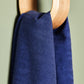 Hoya jacquard linen blend sewing fabric in colour lapis