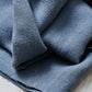 Close up of Mara linen blend tencel sewing thread in dusty blue