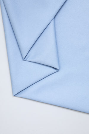Organic cotton twill sewing fabric in colour faded blue
