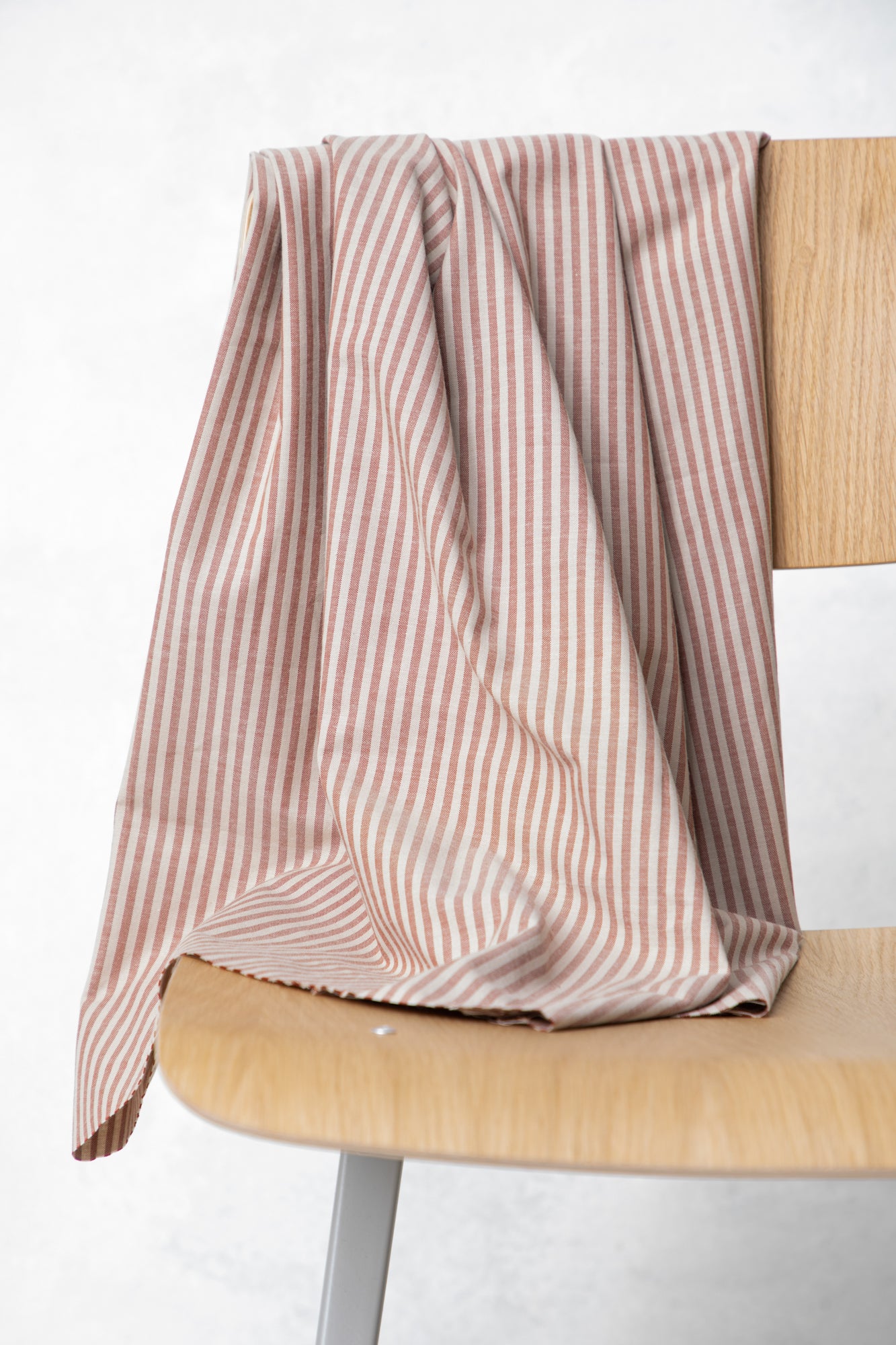 ORGANIC COTTON OXFORD | Dune/Sienna Stripe