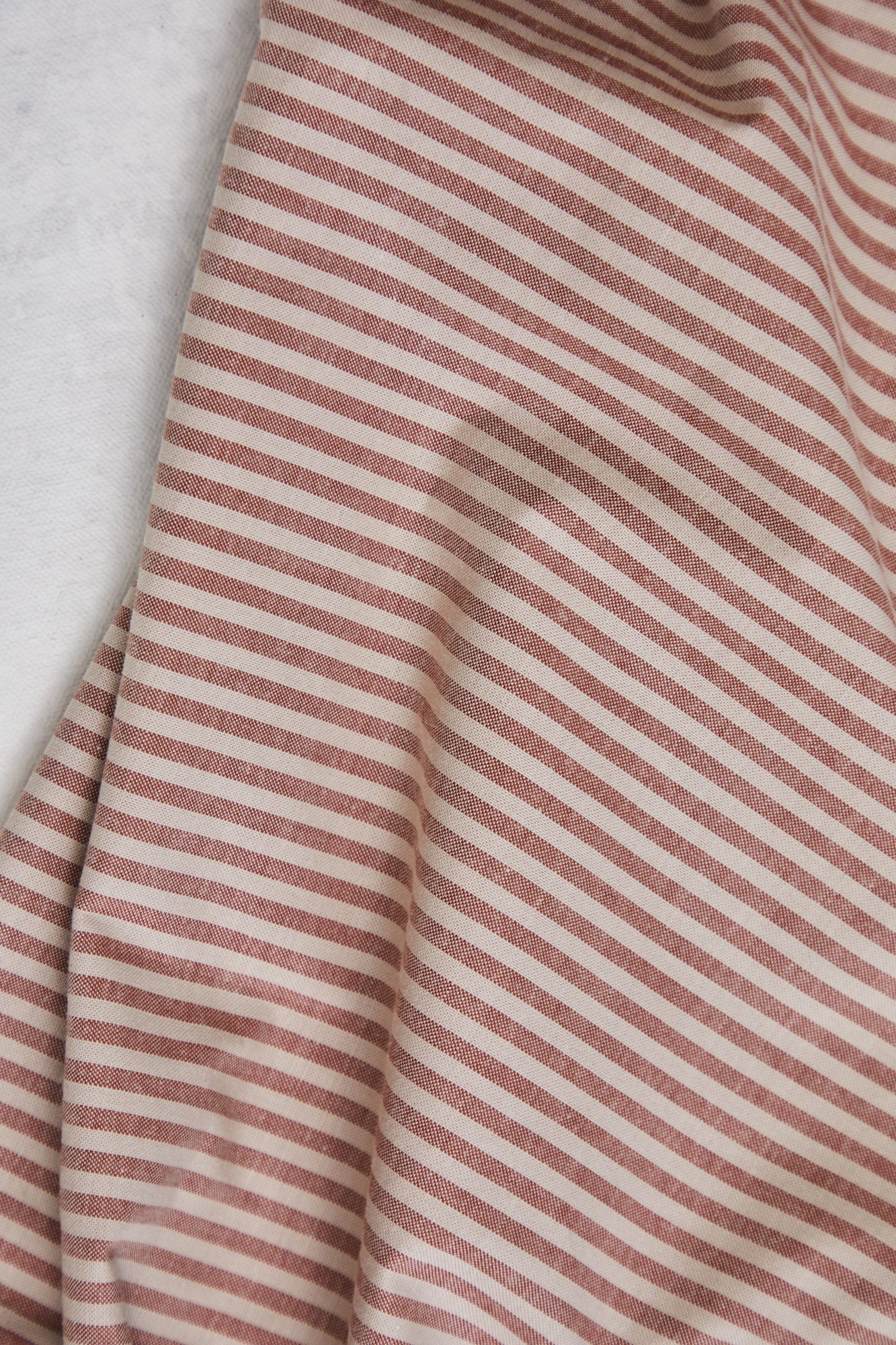 ORGANIC COTTON OXFORD | Dune/Sienna Stripe