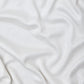 Close up of white Ecovero knit sewing fabric
