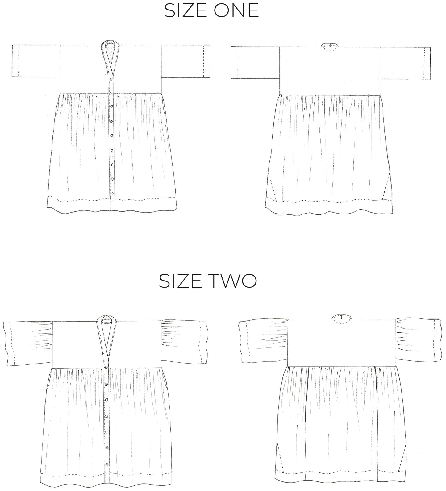 ZERO WASTE GATHER DRESS | PDF Sewing Pattern