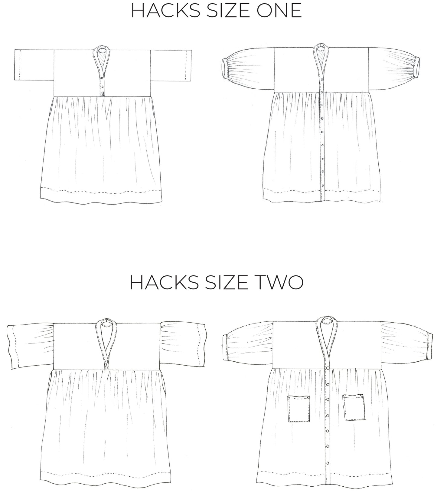 ZERO WASTE GATHER DRESS | PDF Sewing Pattern