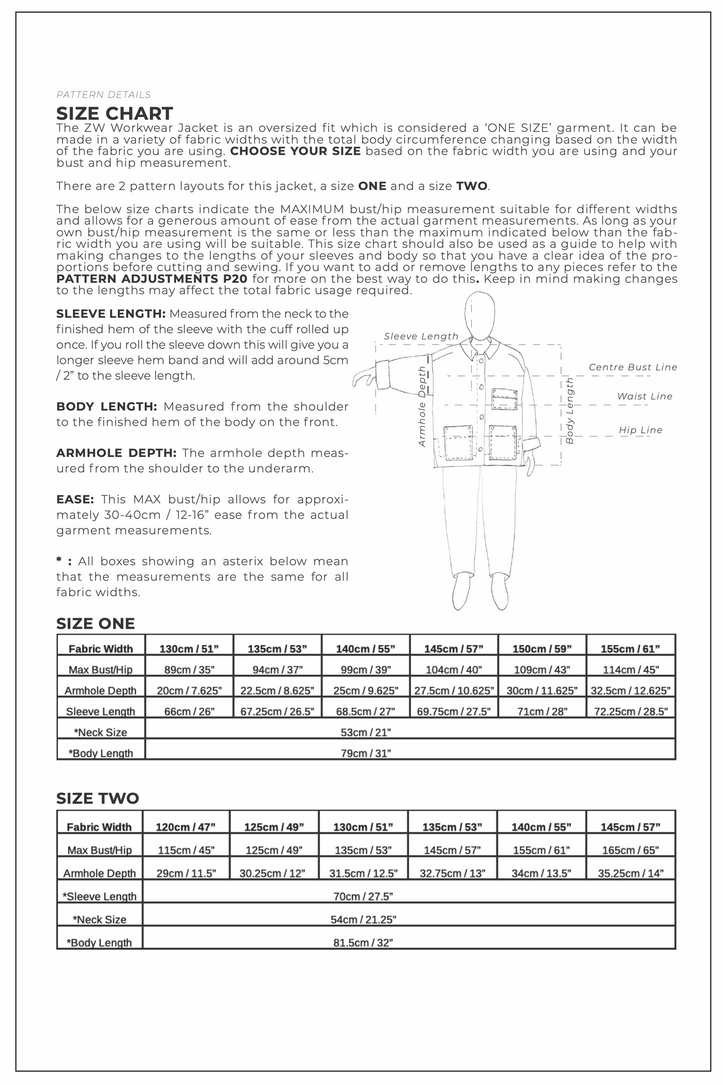 ZERO WASTE WORKWEAR JACKET | PDF Sewing Pattern